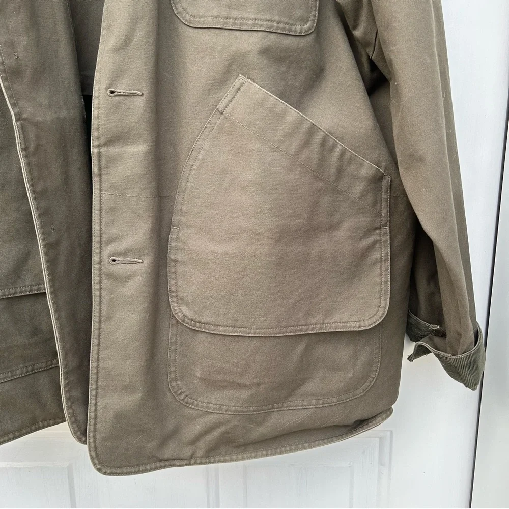 Vintage LL Bean Men’s Field Coat with Game Bag | EUC Men’s Large - Picture 5 of 13